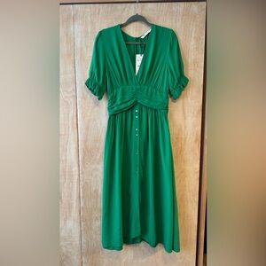ZARA M Midi Button up Dress